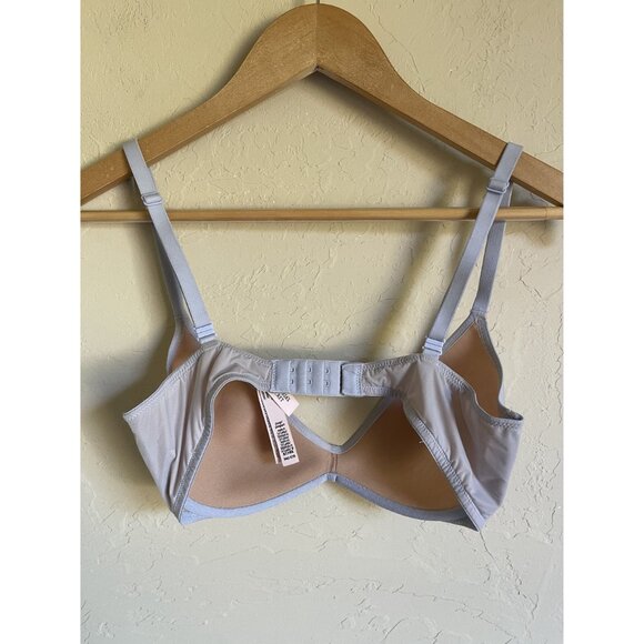 Victoria's Secret Underwire Plunge Bra 34C Dusty Blue - Picture 7 of 8